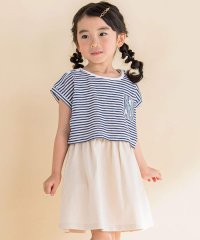 Noeil aime BeBe/ボーダーＴシャツ&ノースリーブワンピースセット(90~130cm)/506077238