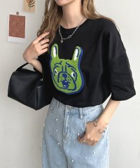 futier land/ガオー犬相良刺繍BIGTシャツ/506077919