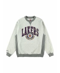 Mitchell & Ness/レイカーズ プレミアム フリースクルー ヴィンテージロゴ NBA PREMIUM FLEECE CREW VINTAGE LOGO LAKERS/506078032