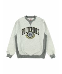 Mitchell & Ness/ミシガン プレミアム フリースクルー ヴィンテージロゴ NCAA PREMIUM FLEECE CREW VINTAGE LOGO MICHIGAN/506078034