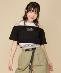 JENNI love/肩あき短丈ドッキングトップス/506078468