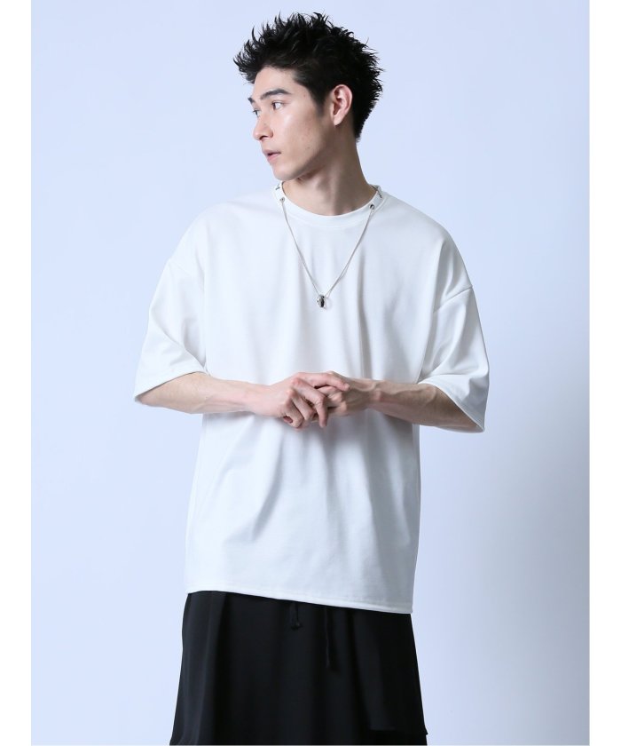 ネックレス付き クルーネック半袖Tシャツ(506079054