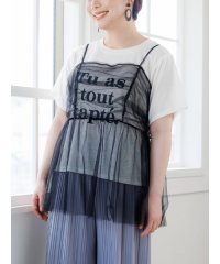 Re-J＆SUPURE/[SET]チュールビスチェ×プリントTシャツ/506079251