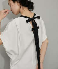 ADAM ET ROPE'/【WEB限定・サステナブル】バックリボンコクーンTEE/506079657