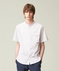 J.PRESS MENS/【クールマックス】サッカー マルチストライプ バンドカラーシャツ/506079701