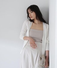 NATURAL BEAUTY BASIC/レーヨンナイロンシリーズ Vネックコンパクトカーディガン/506036089