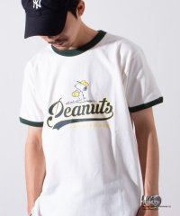 GLOSTER/【PEANUTS/ピーナッツ】プリント リンガーTシャツ /506060091