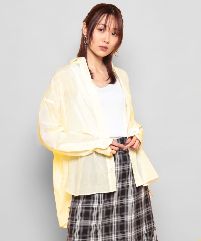 セール 40%OFF】シアースクエアビッグシャツ(506063156 セール 40%OFF】シアースクエアビッグシャツ(506063156