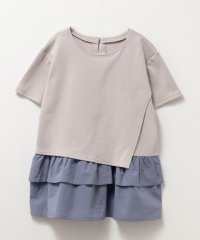 MAC HOUSE(kid's)/NAVY ネイビー ポンチ素材 フェイクレイヤードチュニック KMH241019/506064480