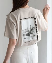 Riberry/BRISKバックフォトプリントTシャツ/506067176