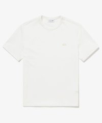 LACOSTE Mens/ヘビーウェイトコットン ワンポイントロゴ シングルジャージ半袖Tシャツ/506079767