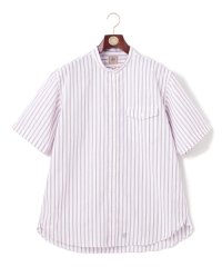 J.PRESS MENS/【KING SIZE】【クールマックス】サッカー マルチストライプ バンドカラーシャツ/506079778