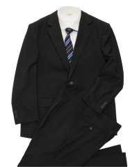 TAKA-Q/タカキュー TAKA－Q ストレッチウォッシャブル リラックスフィット 2ボタン2ピース リクルートスーツ 黒無地 メンズ セットアップ ジャケット ビジネス /506079985