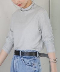 MAISON BREEZE reveur/メゾンブリーズレヴール MAISON BREEZE reveur ラメ ハイネック トップス 長袖 ラメトップス ラメカットソー シアー 透け感 手洗い可能 シ/506080062