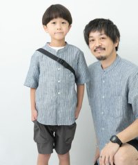 URBAN RESEARCH DOORS（Kids）/【予約】『親子リンク』シルケットリネンバンドカラーシャツ(KIDS)/506080106