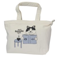 cinemacollection/にゃんこ堂 ランチトート 手提げかばん くつろぎ 猫 森本本店 お弁当入れ お弁当袋 通勤 通学 帆布バッグ グッズ /506080792