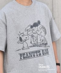 SHIPS any MEN/SHIPS any: SNOOPY コラボ グラフィック バック プリント Tシャツ◆/506080888