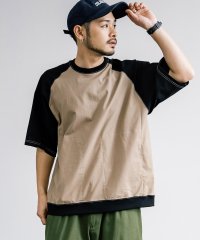 Rocky Monroe/Tシャツ 半袖 カットソー メンズ レディース オーバーサイズ ビッグシルエット ラグラン ルーズ リラックス ゆったり ストレッチ 布帛 サイドポケット クル/506081069