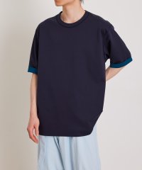 ADAM ET ROPE'/《定番》ハイゲージ シャンブレー リバーシブル Tシャツ/506081292