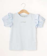 SHOO・LA・RUE(Kids) /【110－140cm】異素材使いフリルパフ袖Tシャツ/506081435