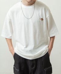 ZIP FIVE/動物ワンポイント刺繍半袖Tシャツ/ネコ/イヌ/クマ/504779186