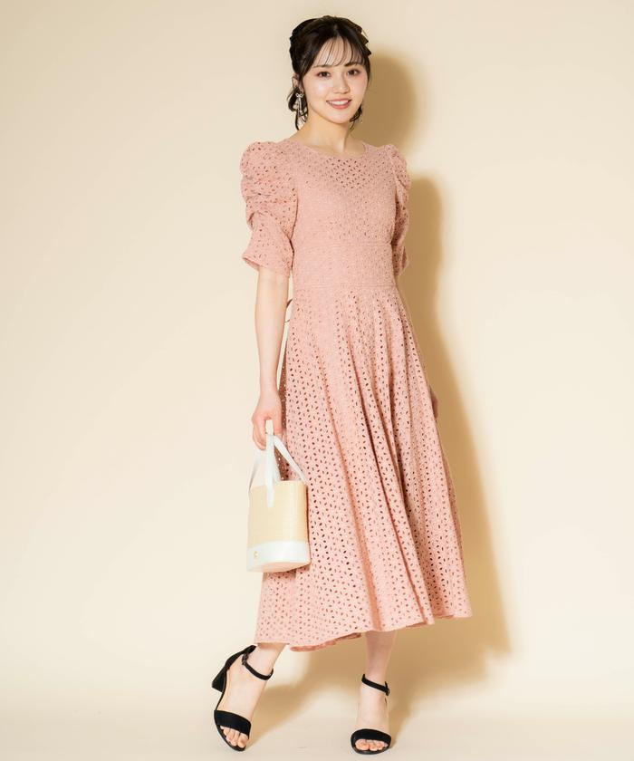 セール 50%OFF】カットワーク刺繍ワンピース(506081825