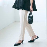 coca/コカ coca ストレッチスリットパール付きスラックスパンツ/506030636