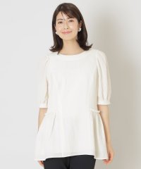 TO BE CHIC/2WAYストレッチバンピー チュニックブラウス/506062504