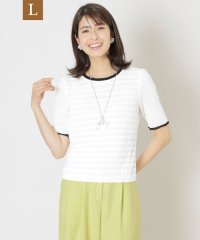 TO BE CHIC(L SIZE)/【L】コットンナイロン プルオーバーニット/506062524