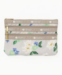 LeSportsac/3－ZIP COSMETICクラシックペインタリーフローラル/506064098