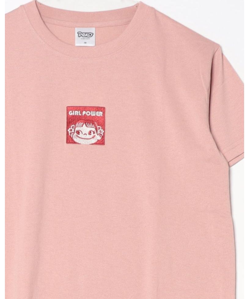新品未使用　タグ付き　ペコちゃん　Tシャツ  半袖　ルームウェア　メッシュ生地 専用ページ【L】ペコちゃん ミルキー柄 メッシュ素材 半袖T