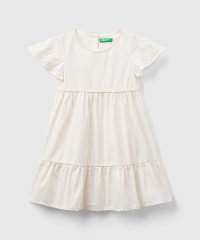 BENETTON (UNITED COLORS OF BENETTON GIRLS)/キッズ花柄刺繍半袖バックボタンフリルワンピースG/506067083