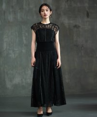 DRESS+/ドレスプラス DRESS+ ドレス 切り替えレースワンピース 総レース 結婚式/506081253