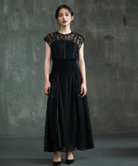 DRESS+/ドレス 切り替えレースワンピース 総レース 結婚式/506081253