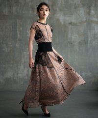 DRESS+/ドレスプラス DRESS+ ドレス 切り替えレースワンピース 総レース 結婚式/506081253