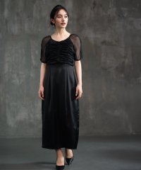 DRESS+/ワンピース ドレス 結婚式 異素材ドッキング/506081258