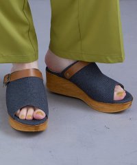 Fashion Letter/Fashion Letter ファッションレター サンダル レディース 歩きやすい 旅行 厚底 ウェッジソール リラックスサンダル サボサンダル 黒 コンフォー/506082146