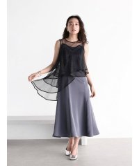 petirobe/プチローブ petirobe アシンメトリーラメチュールサテンドレス/506082181