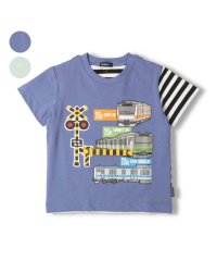 moujonjon/【子供服】 moujonjon (ムージョンジョン) 在来線電車踏切仕掛け半袖Tシャツ90cm～130cm F32810/506082313