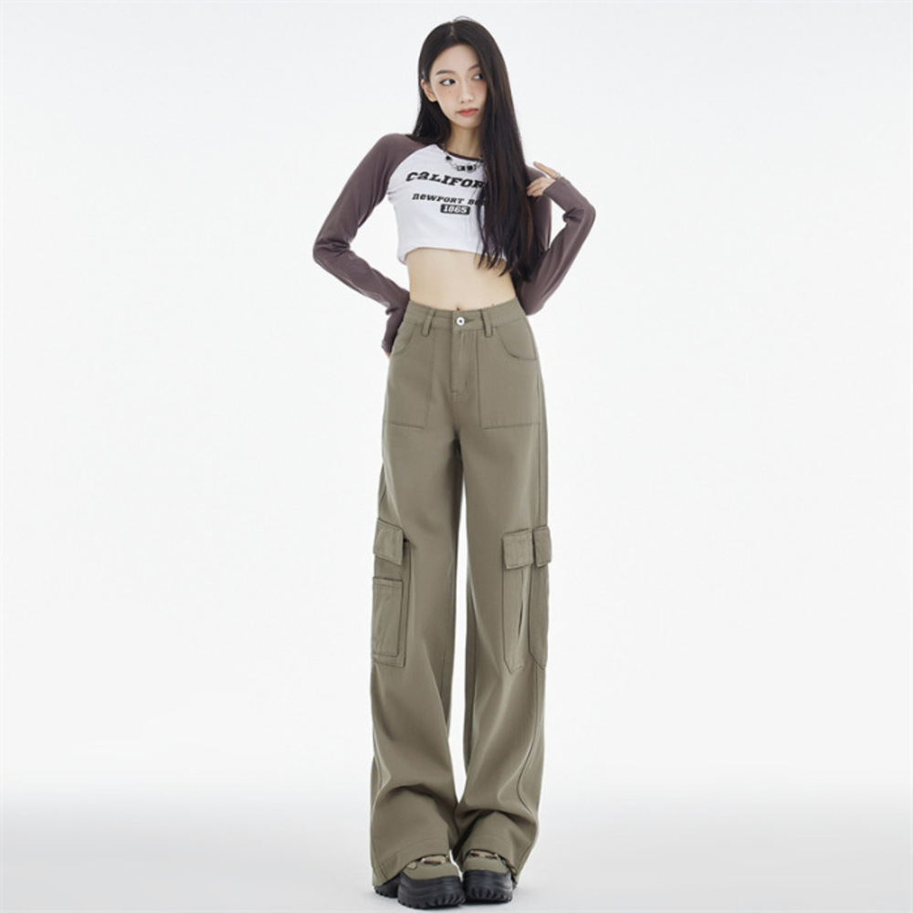 リバティ⭐︎カジュアルパンツ⭐︎日本製⭐︎madeinjapan フェミニン⭐︎モダン カーゴパンツ レディース ロングパンツ ミリタリーパンツ ワーク