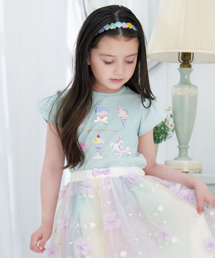 専用 27点120センチ 夏服 女の子 まとめ売り☆エニィファムキッズ セール 30%OFF】スイーツ オン・オフショルダー Tシャツ