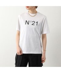 N°21/N°21 Tシャツ F131 4157 クルーネック 半袖 ロゴ プリント/506083546