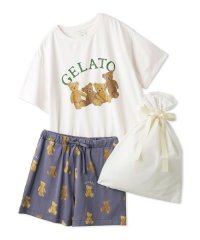 gelato pique/【ラッピング済み】ベアワンポイントTシャツ＆ショートパンツSET/506083626