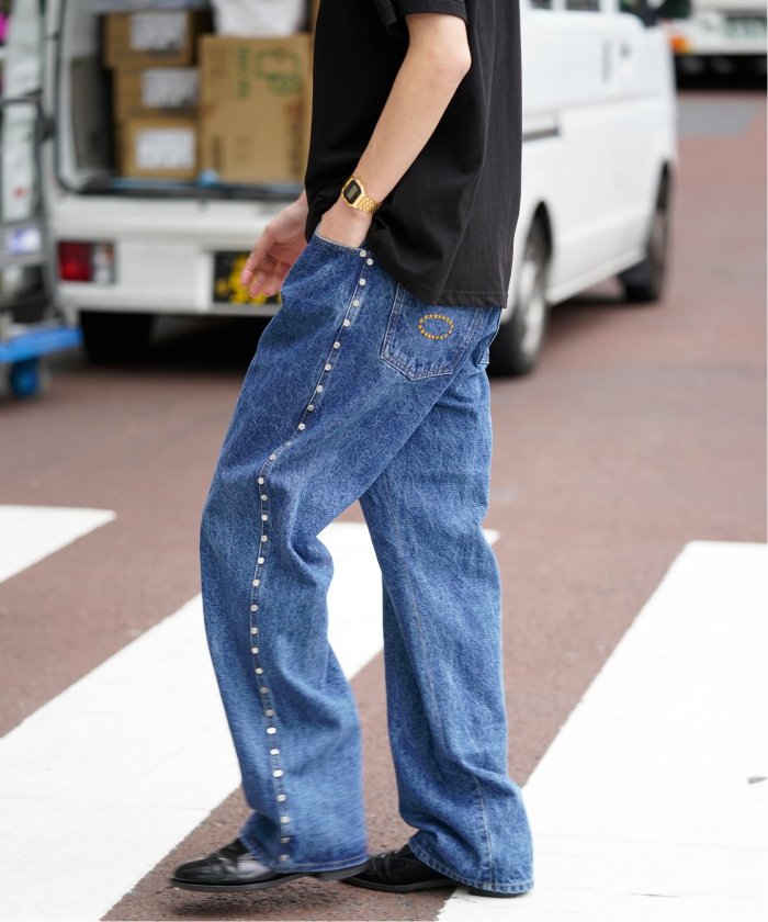 セール】【AFB / エーエフビー】STRAIGHT STUDDED PANTS
