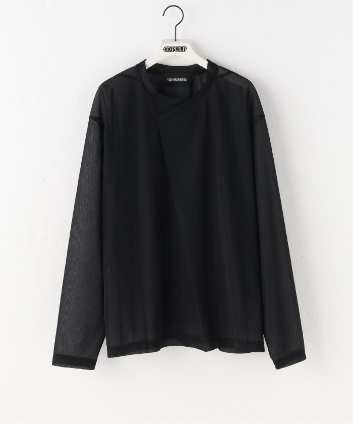 YUKI HASHIMOTO / ユウキハシモト】SEE THROUGH Y NECK LS(506083859) | パルプ(PULP) - d  fashion