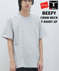 JEANS MATE/【HANES】BEEFY ビーフィー Tシャツ 2P 2枚組 H5180－2 タフで型崩れしにくい/505226322