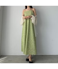 Louere/ルエレ Louere Louere ふくれジャガードフレアキャミワンピース/506009432