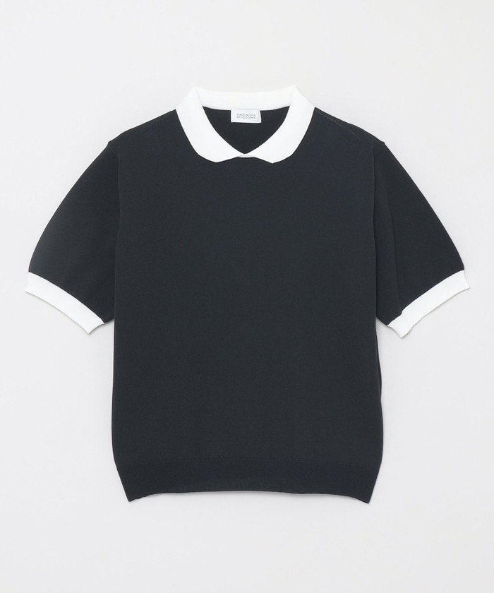 セール 25%OFF】【WEB&一部店舗限定】バイカラーニットポロ セール 25%OFF】【WEB&一部店舗限定】バイカラーニットポロ