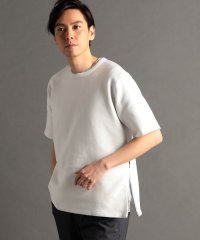MONSIEUR NICOLE/サイドジップ 半袖ニットTシャツ/506056369