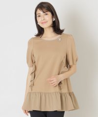 TO BE CHIC/ストレッチポンチ チュニックカットソー/506062508